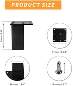 4Pcs 4Inch Metal Furniture Legs, Square Metal Cabinet Support Foot - Image 2