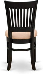 East West Furniture ANVA3-BLK-C 3 Piece Modern Dining Table Set Contains a - Image 10