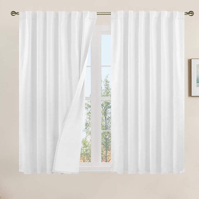 Linen 100% Blackout Window Curtains by LAMIT
