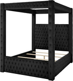 Velvet Canopy Bed Frame King - Image 8