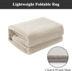 SHACOS Ultra Soft Faux Rabbit Fur Area Rug 4'x6', Non Slip Washable Padded - Image 4
