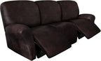 ANARACHON Leather Look Recliner Couch Cover 8-Piece Recliner Sofa Slipcovers 3 by ANARACHON
