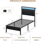 Furnulem Twin Size Bed Frame - Image 2
