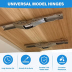2 Pack Locking Hinge 0°-90°-180°, Folding Table Brackets, Heavy Duty Folding - Image 3