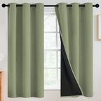 SimpleHome Sage 100% Blackout Curtains Room Darkening Living Room 63 Inch | by SimpleHome