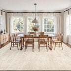 3x5 Area Rugs Living Room: Bedroom Washable Carpet Retro Beige | Large Vintage - Image 9