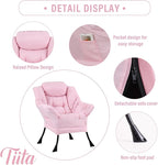 Tiita Lazy Chair with Ottoman, Comfy Leisure Sofa Armchair with Ottoman - Image 2