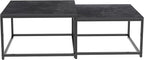 Wisfor Nesting Tables Set of 2, Nesting Black Coffee Table Set - Image 8