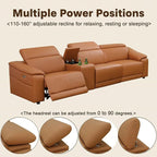 Power Recliner Sofa Set, Reclining Sectional Sofa Couch - Image 3