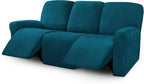 ULTICOR Velvet 8-Pieces Recliner Sofa Covers Stretch Reclining Couch Covers by ULTICOR