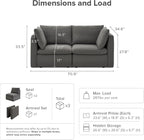 mopio Oversized Modular Sectional Sofa - Image 2