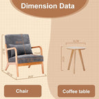 Mid-Century Modern Accent Chair - Image 2