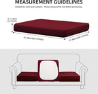 14PCS Patio Cushion Covers, Patio Furniture Couch Seat Slipcovers | Washable - Image 2