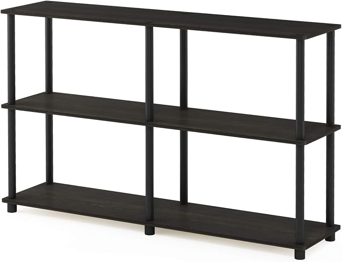 Furinno TURN-N-TUBE Storage Shelves, 3-Tier 47.4 Wide Book Shelf, Corner Shelf - Image 7