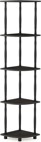 Furinno Turn-N-Tube 5 Tier Corner Display Rack Multipurpose Shelving Unit by Furinno-FitsYourSpaceFitsYourBudget