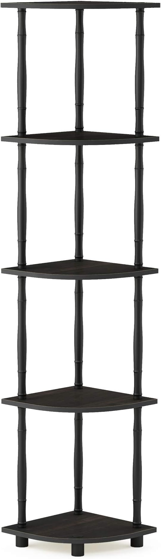 Furinno Turn-N-Tube 5 Tier Corner Display Rack Multipurpose Shelving Unit by Furinno-FitsYourSpaceFitsYourBudget