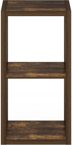 Furinno Cubicle Book Shelf, 2-Cube Bookshelf, Extra Thick Frame Horizontally & - Image 10