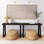 Plank+Beam Solid Wood Console Table, 46 Inch, Sofa Table, Narrow Entryway Table - Image 8