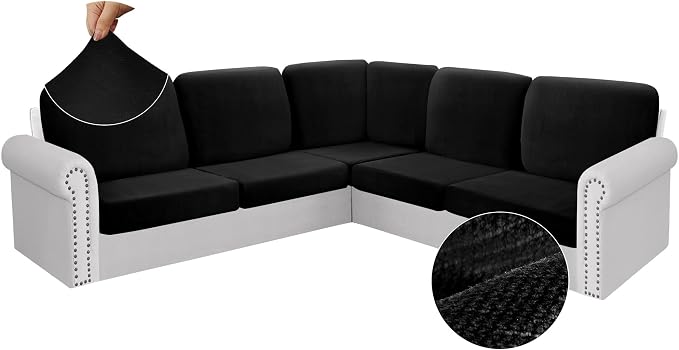 Arfntevss Sectional Couch Covers Slipcovers L Shape Couch Cushion Covers Fitted by Arfntevss