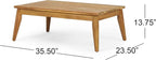 VilroCaz 4-Pieces Acacia Wood Patio Furniture Set, All-Weather Outdoor Patio - Image 5