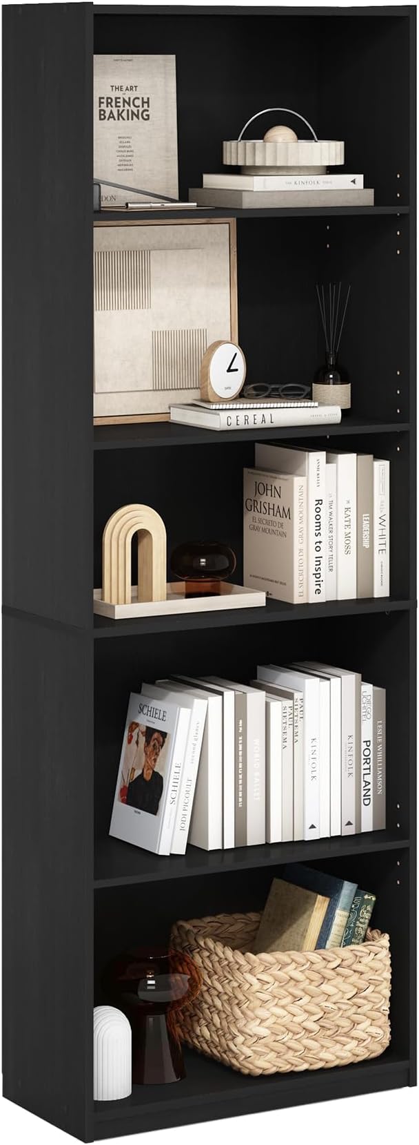 Furinno GEHRY Book Shelf, 5-Tier Bookshelf by Furinno-FitsYourSpaceFitsYourBudget