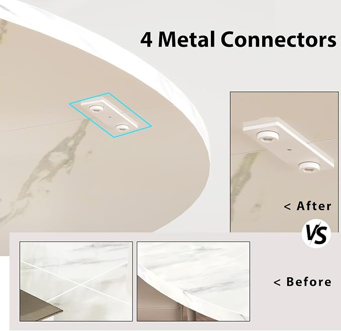 IBF Round Marble Dining Table, Dinner Tables - Image 5