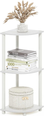 Furinno Turn-N-Tube Corner Shelf, 3-Tier Corner Bookshelf, Display Storage by Furinno-FitsYourSpaceFitsYourBudget