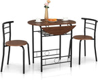 VINGLI 31.5" Drop Leaf Dining Table Set by VINGLI