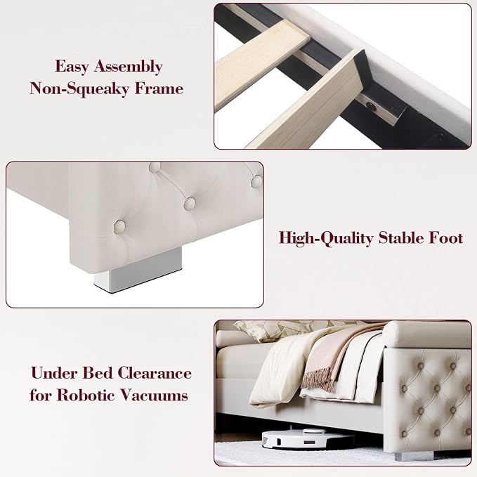 ROCHECASA King Size Bed Frame - Image 8
