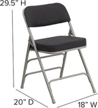 Flash Furniture HERCULES Series Premium Curved Triple Braced & Double Hinged - Image 3