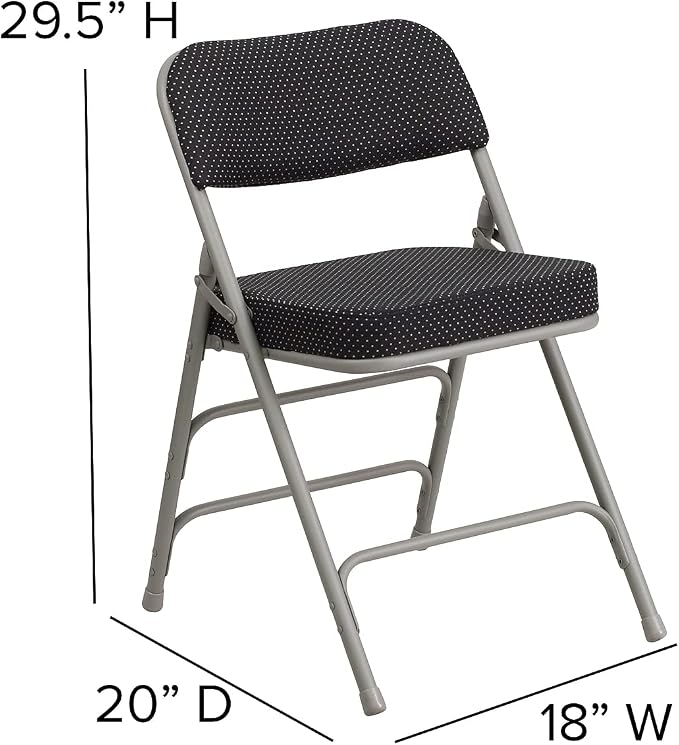 Flash Furniture HERCULES Series Premium Curved Triple Braced & Double Hinged - Image 3