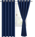 Room Darkening Curtains for Bedroom, 60 x 72 Inches, 2 Panels | Thermal by Hiasan