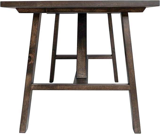 Flash Furniture Eli Farmhouse Trestle Coffee Table, Rustic Solid Wood Coffee - Image 5