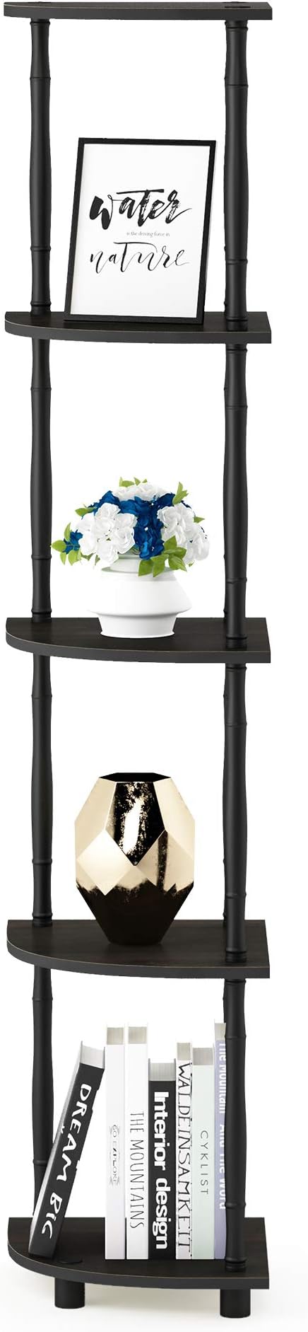 Furinno Turn-N-Tube 5 Tier Corner Display Rack Multipurpose Shelving Unit - Image 6
