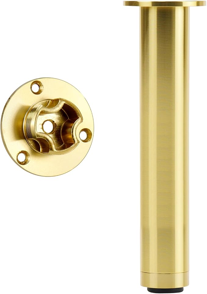 4 Pcs Gold Adjustable Sofa Legs Metal Modern Furniture Legs - Image 2