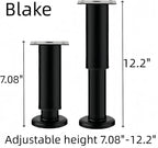 4PCS Adjustable 7.08-12.2 Inch Metal Furniture Legs Black Furniture Replacement - Image 3