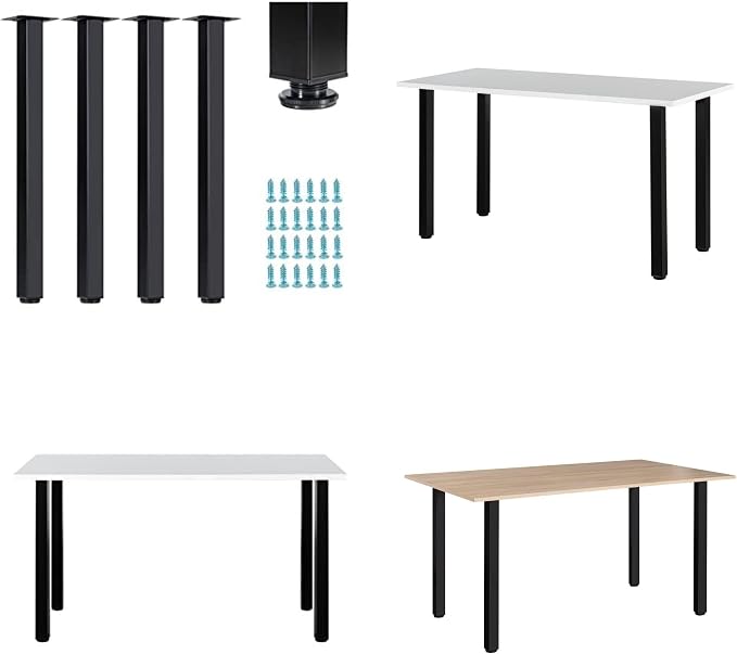 LCSDLHLSY 30 inch Adjustable Square Metal Table Legs, DIY Furniture Legs - Image 3