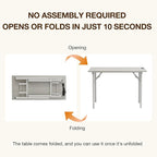 TEMI Small Computer Desk Folding Table - Image 4
