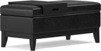 SIMPLIHOME Oregon Storage Ottoman Bench - Image 7