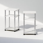 Furinno Just 3-Tier Turn-N-Tube Open Storage Nightstand, Plastic Poles - Image 6