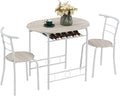 VINGLI 3 Piece Dining Set, Small Kitchen Table Set by VINGLI