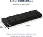 IPYNBAP Outdoor Bench Cushion, Waterproof Bench Cushion - Image 2