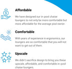 Aqua Outdoors - in-Pool Chaise Lounger - Inside Pool & Sun Shelf Lounge Chair - - Image 9