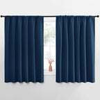NICETOWN Blackout Curtains for Bedroom, Moroccan Blue, 1 Pair, 62 by 63-inch by NICETOWN