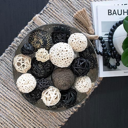 ANDALUCA Decorative Balls Orbs Bag (Black & White) - Image 5