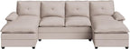 110" U-Shaped Sectional Sofa - Image 6