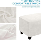 Ottoman Cover, Stretch Rectangle Velvet Ottoman Slipcovers of Foot Stool - Image 6