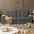 69" Corduroy Loveseat Sofa in a Box, High-Density Foam Couch, No Assembly by Unknown