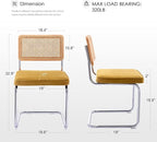 Zesthouse Dining Chairs Set of 4, Natural Rattan Accent Chairs - Image 2