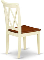 East West Furniture CLC-BMK-W Clarksville Dining Room Chairs - Image 7